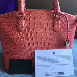 BRAHMIN Poppy (Coral) Duxbury - Leather NWT